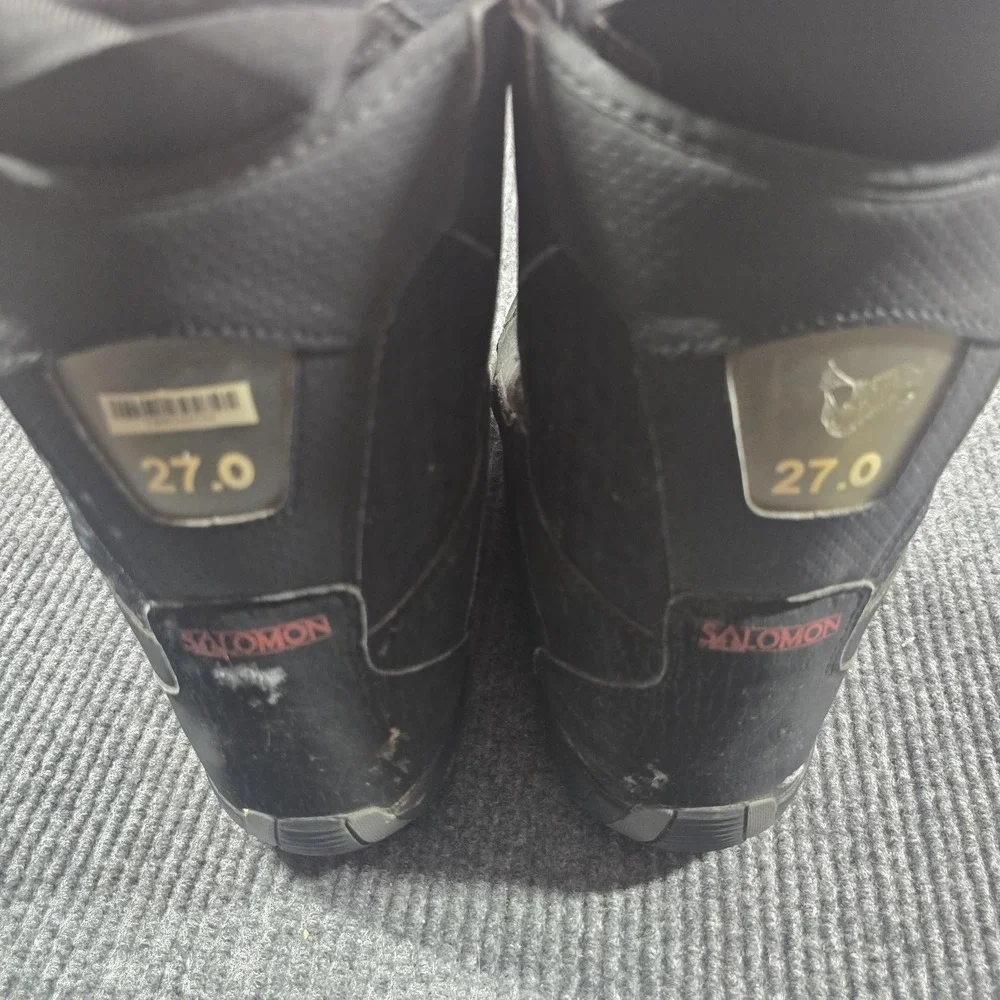Salomon Savage Snowboard Boots Mens‎ 27.0 US 9 Black Rubber Sole Freestyle